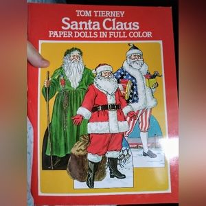 Vintage 1983 Uncut Santa Claus Paper Dolls     3/24
